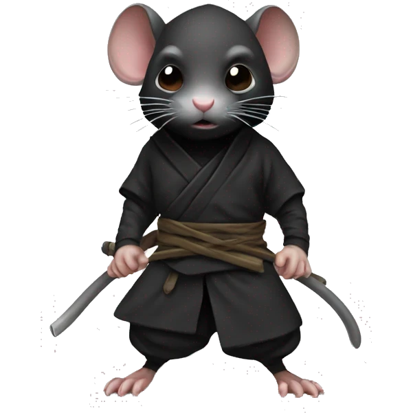 Ninja Rat black emoji