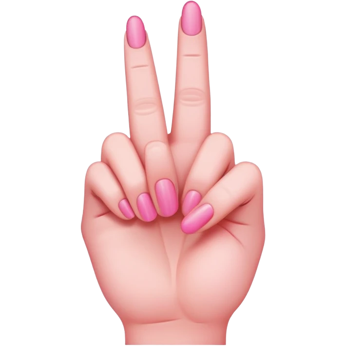 pink middle finger emoji