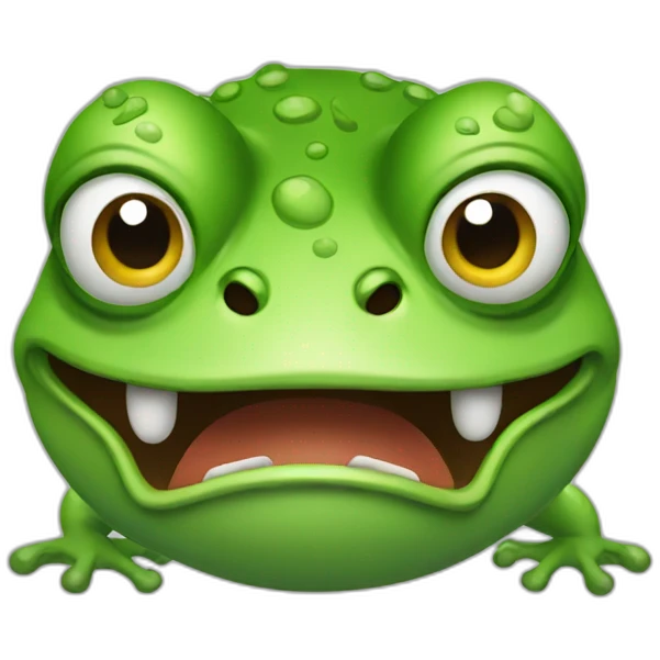 Angry frog emoji