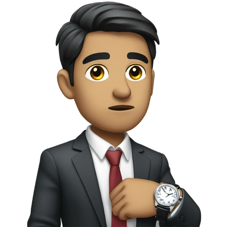 Guatemalan late to work emoji