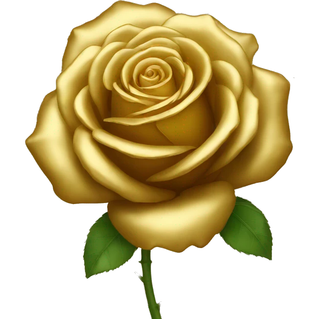 Golden rose emoji