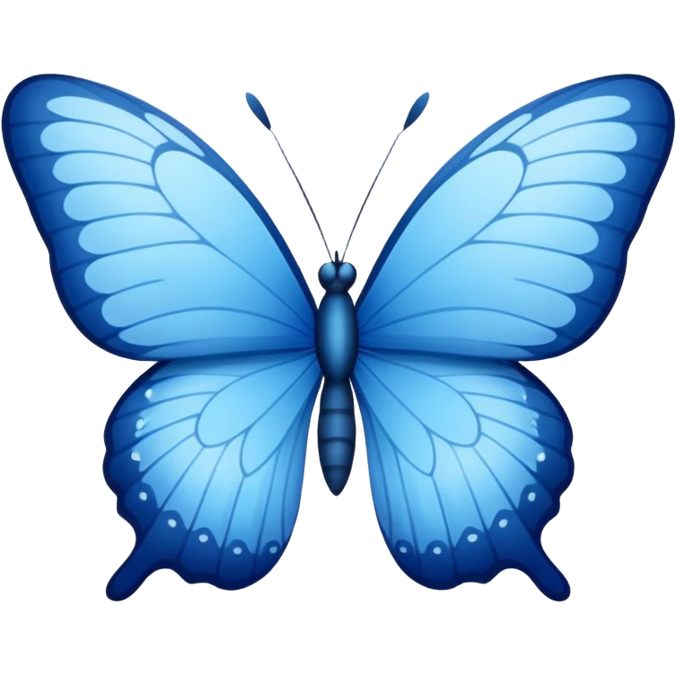 blue butterfly emoji