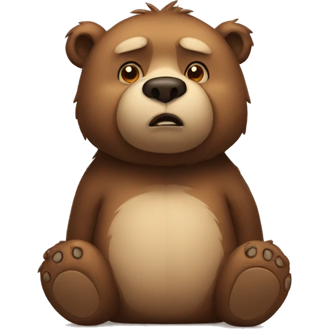 bear sad emoji