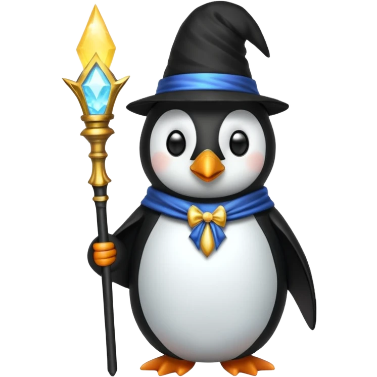 Penguin Wizard emoji