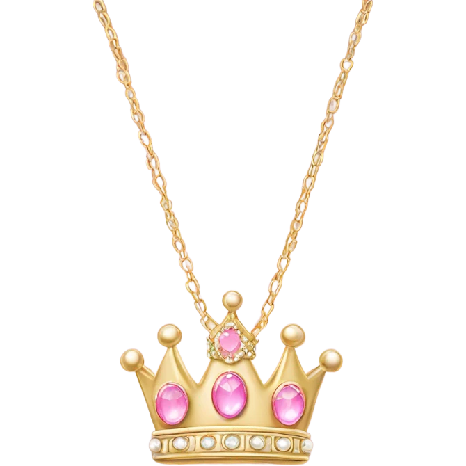 pink princess necklace emoji