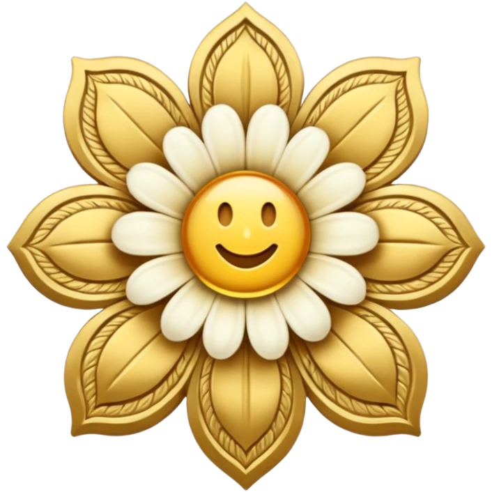 flower badge emoji