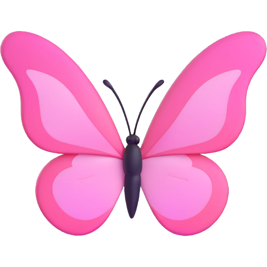 Light pink butterfly emoji