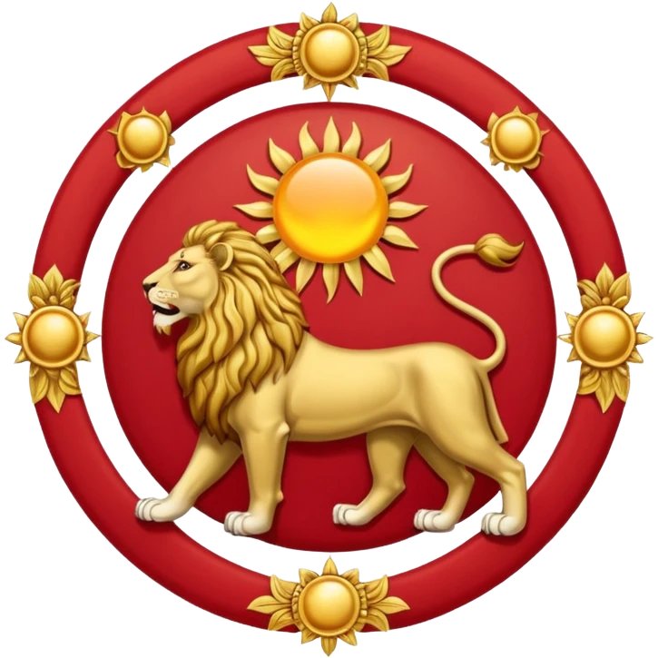 Lion and sun flag of imperial Iran emoji
