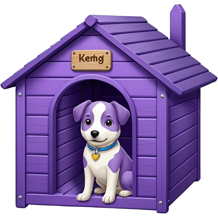 purple dog kennels emoji