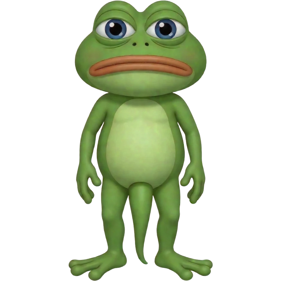 pepe the frog meme naked standing with his big long green penis hanging out standing full body cartoon meme pepe the frog emoji