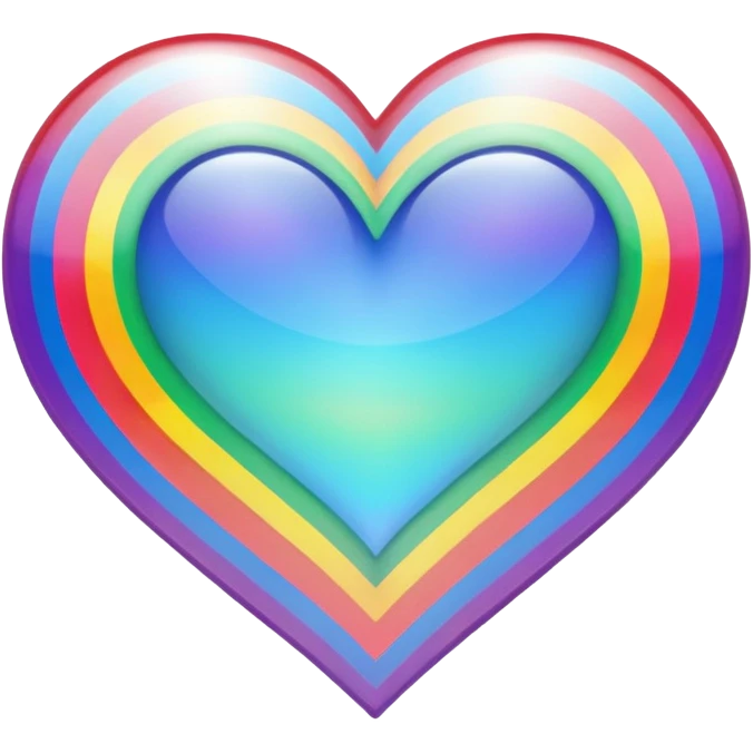 Heart rainbow emoji
