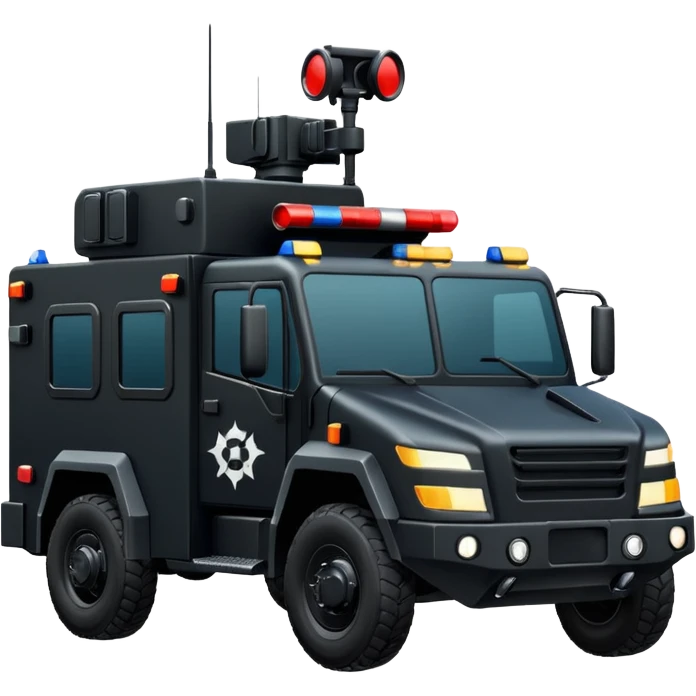 Need a SWAT truck emoji that I can copy and paste with no guns on top emoji