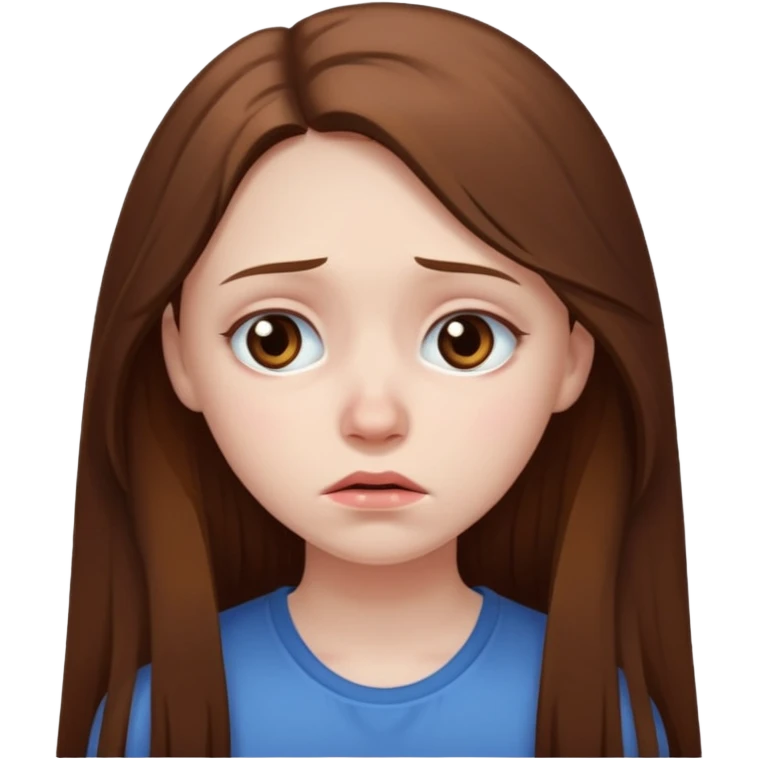 sad girl emoji