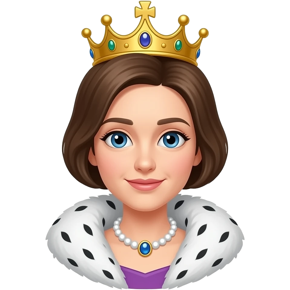 queen with crown emoji