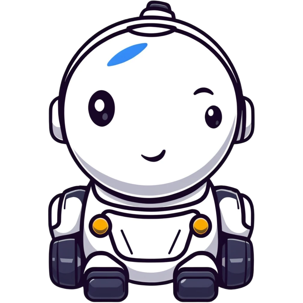AI robot with different emotions emoji