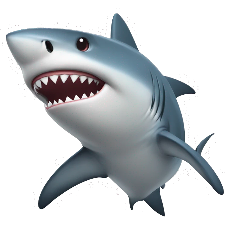 Shark wih love eys emoji