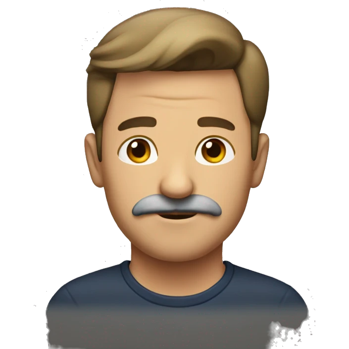 a man with short mustahe emoji
