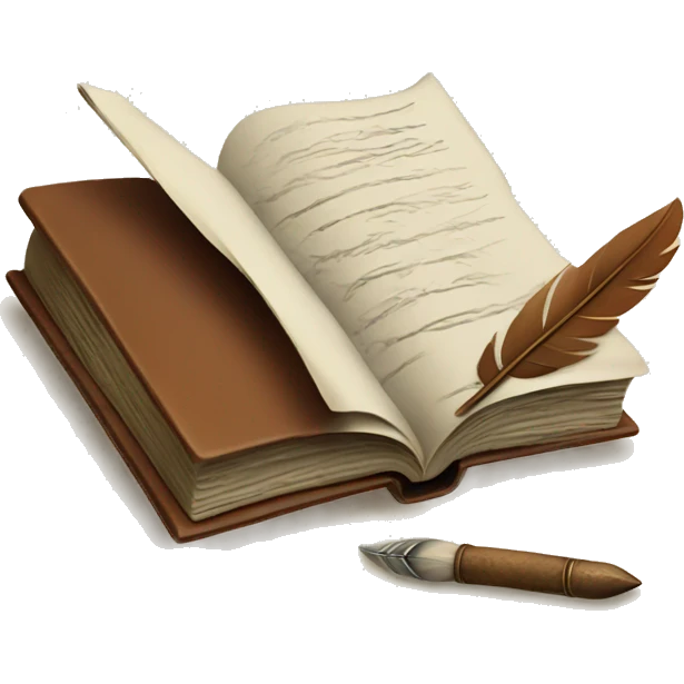 book and quill emoji