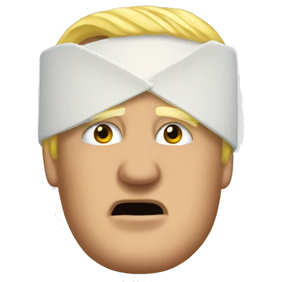 Trump ear bandage emoji