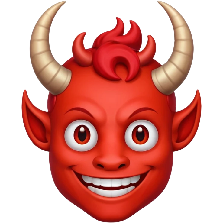 Red devil smiling emoji