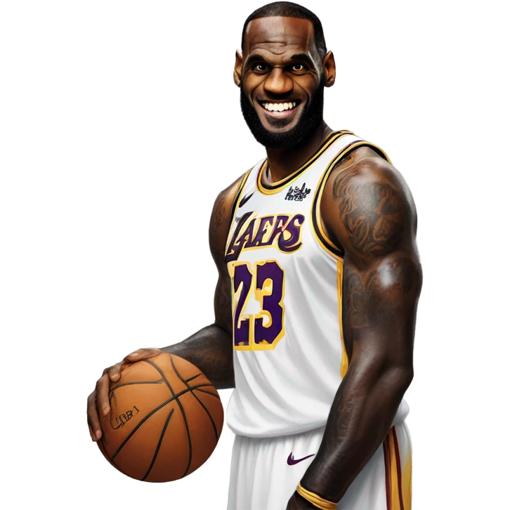 lebron james with a goat emoji