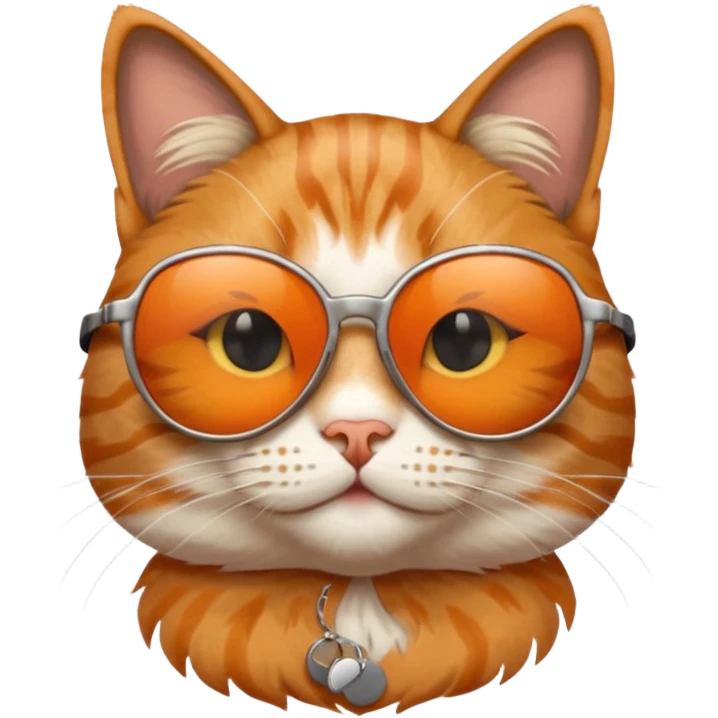 Cat wearing sunglasses emoji
