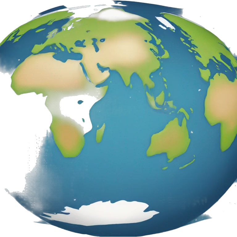 Earth Equator Line in middle emoji