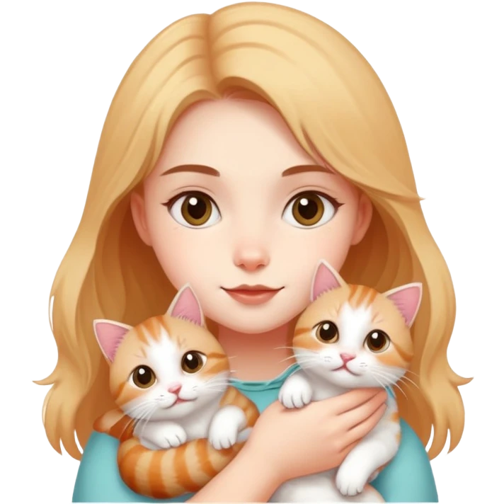 Girl holding aMunchkin Cats emoji