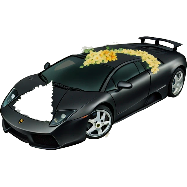 Murcielago con flores emoji