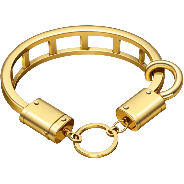 gold handcuff emoji