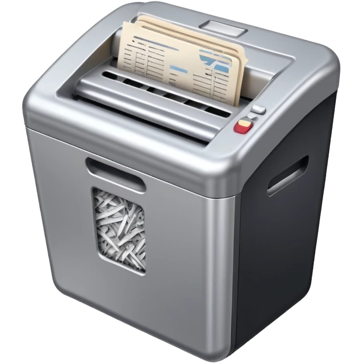 paper shredder with papers emoji