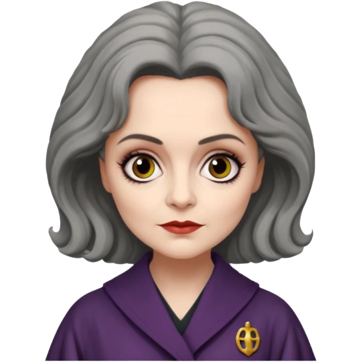 Psychiatrist dr julia hoffman from dark shadows, helena bonham carter, in psychiatrist robe emoji