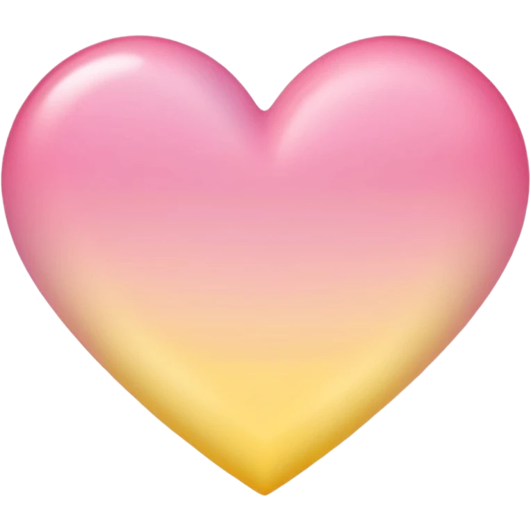 pastel heart with a soft ombre effect emoji