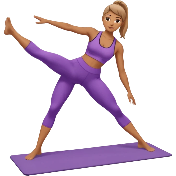 woman doing pilates emoji