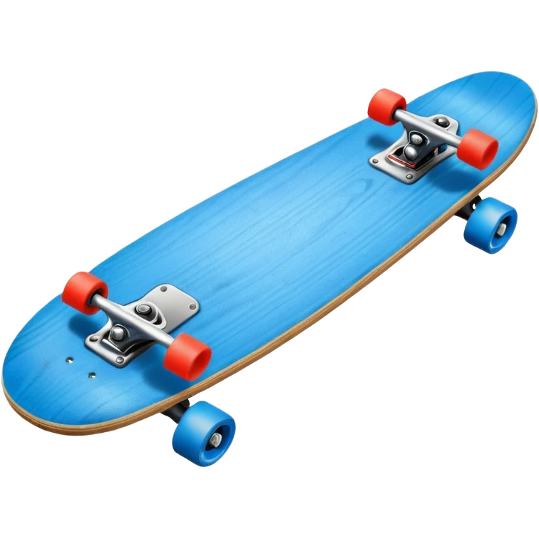 Skate board, blue emoji