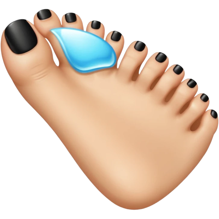 Black toenails emoji