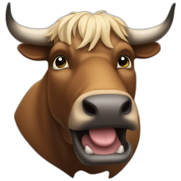 stock market bull emoji