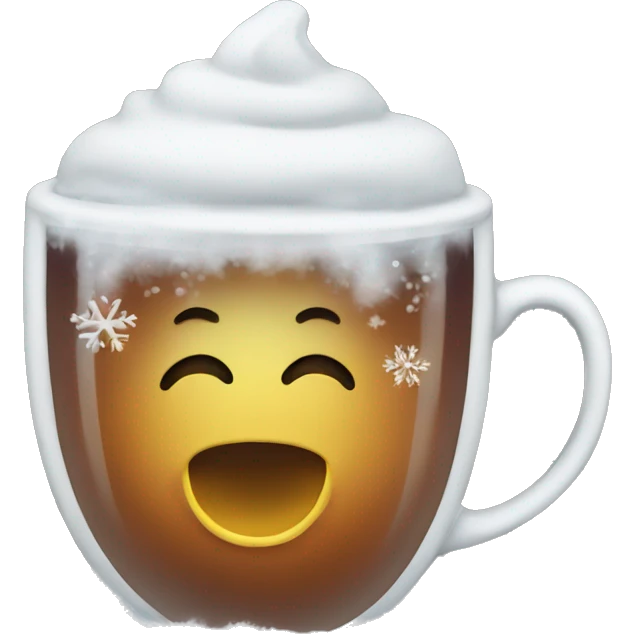 Winter tea emoji
