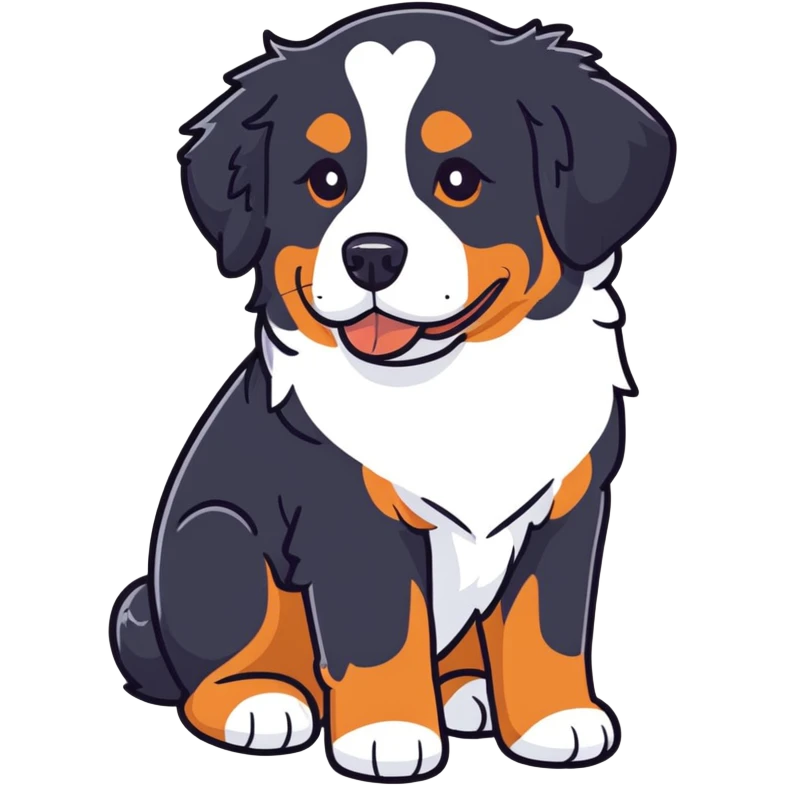 Bernese mountain dog  emoji
