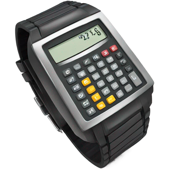 calculator wrist watch emoji