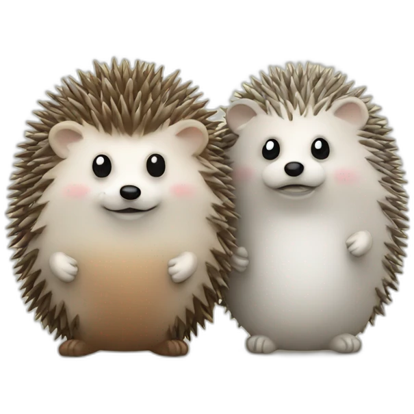 Hedgehog salt and pepper emoji