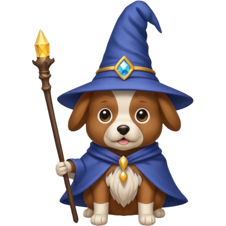 Dog wizard emoji