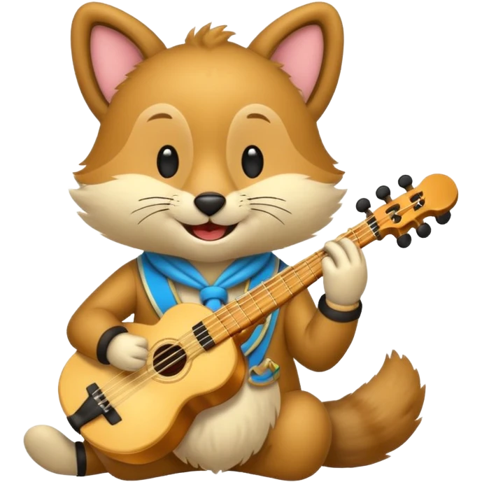 un animal musicien emoji