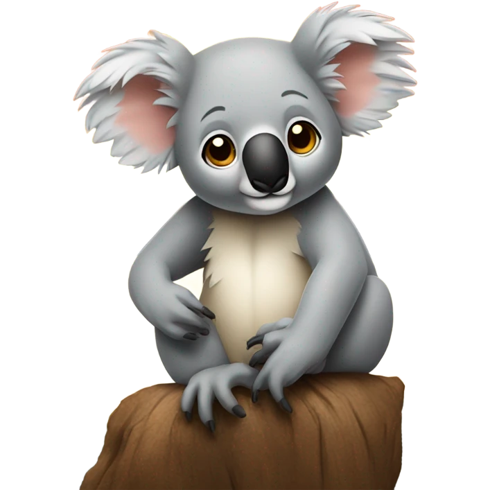 Koala siting in front of a sunset  emoji