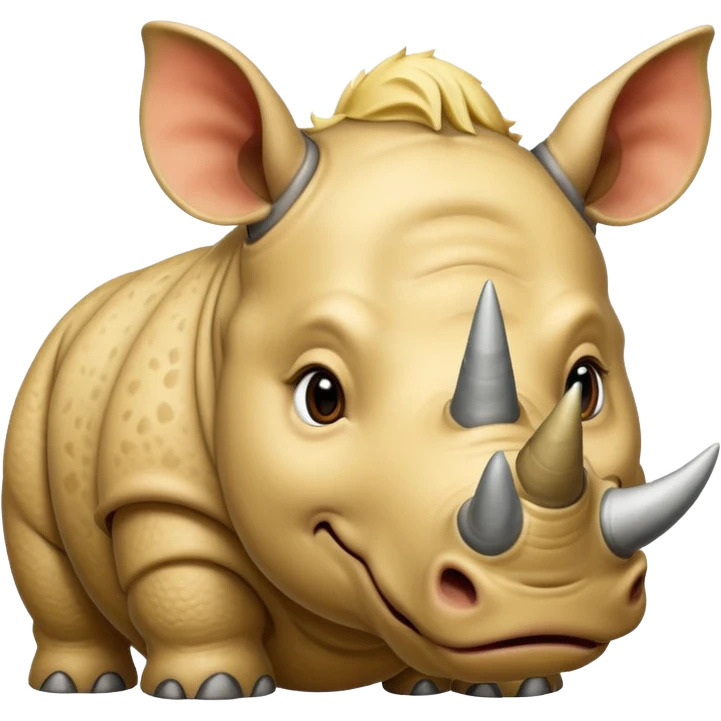 Blonde rhino  emoji