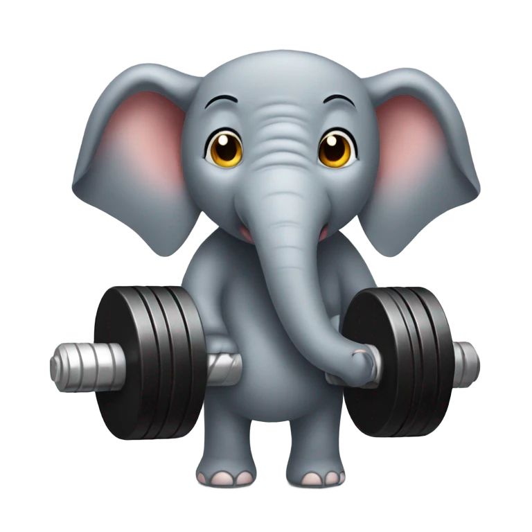 Elephant at the gym emoji
