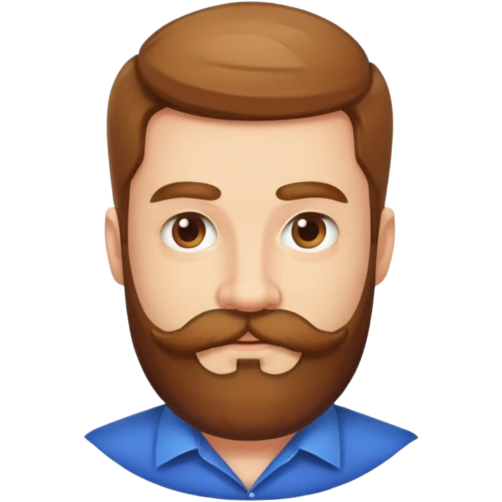 Man with beard and mustache  emoji