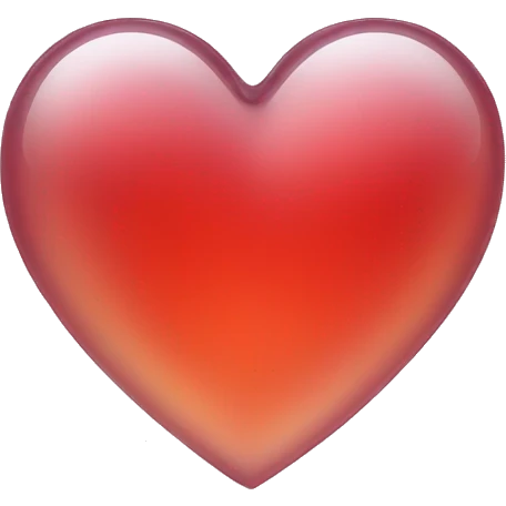 Glass heart emoji
