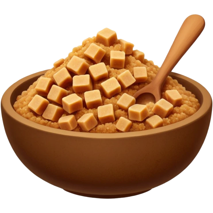 brown sugar in bowl emoji