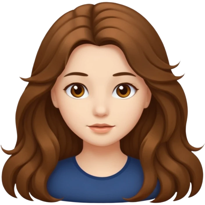 cewek cantik,rambut tebal,dan berkulit putih emoji
